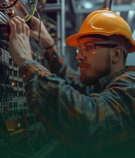 Electrical Fault Finding and Troubleshooting Electrician diagnosing electrical faults and wiring issues