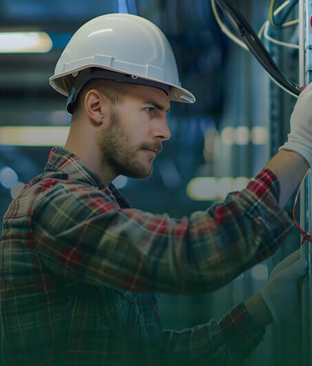 24 Hour Emergency Electrician Services Emergency electrician performing urgent electrical repair work